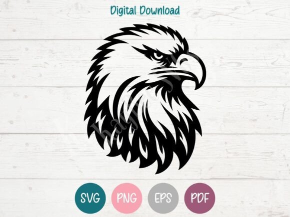 Bald Eagle Head SVG for Graphics and Crafts