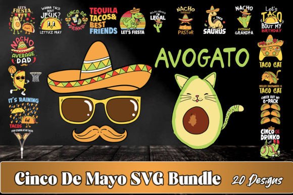 Cinco De Mayo SVG Bundle: Graphics for Crafts & Design