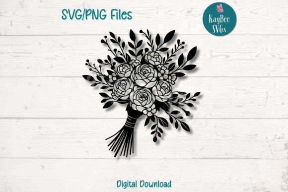 Crafts Graphics Review: Bridal Wedding Bouquet SVG