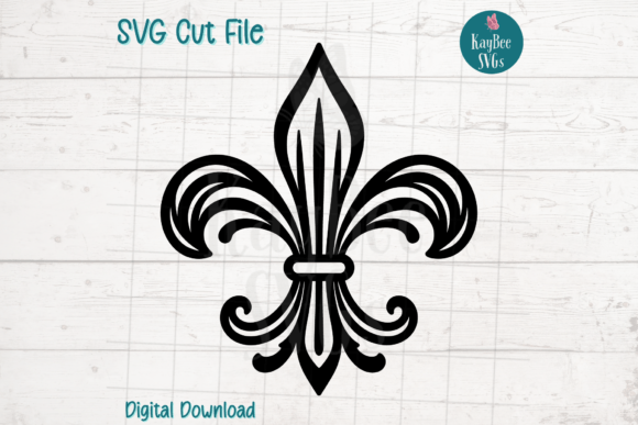 Fleur-de-Lis Mardi Gras SVG for Crafts & Graphics