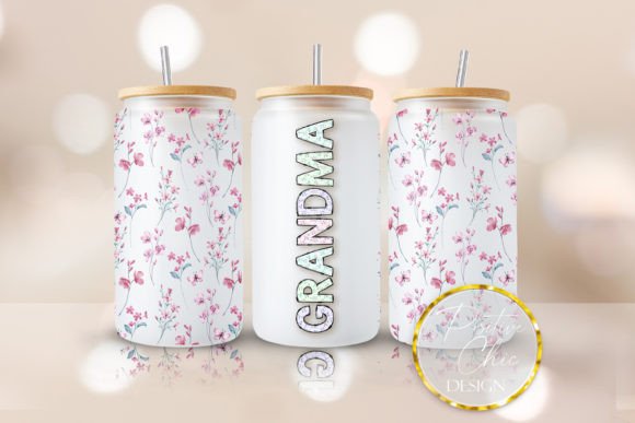 Floral Grandma Graphics for Crafts & UVDTF