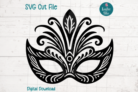 Mardi Gras Masquerade Carnival Mask SVG: Graphics for Crafts & Design