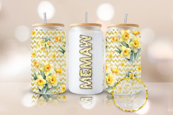 Memaw Libbey Cup Wrap PNG Graphics & Crafts