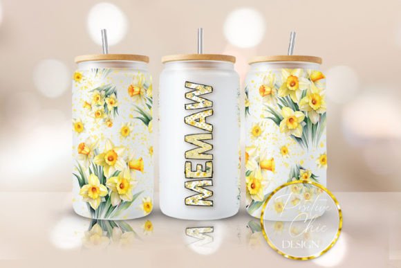 Memaw Libbey Glass Can Wrap: Graphics & Crafts for Branding