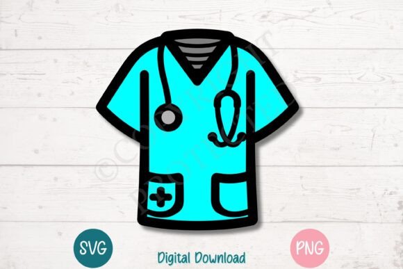 Nurse Medical Scrubs SVG Cut File: A Graphics Review for Craft Projects