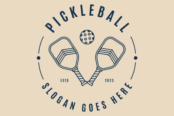 Pickle Ball Logo Line Art with Rackets: A Hands-On Review