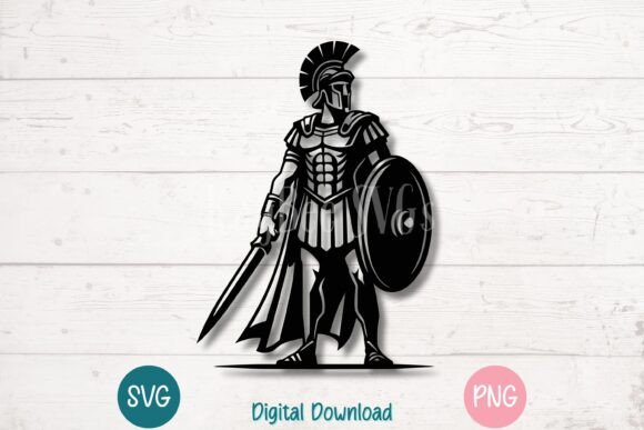 Roman Centurion SVG Cut File for Graphics and Crafts