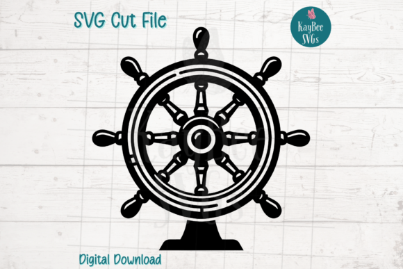Ship s Wheel SVG Cut File for Crafts and Graphics
