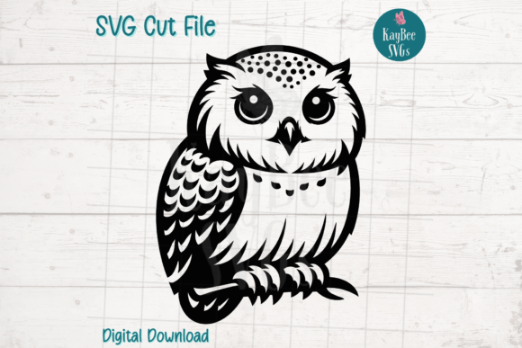 Snowy Owl SVG Graphic for Crafts & Branding