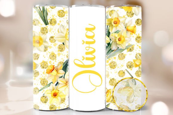 Spring FLowers Tumbler PNG: Graphics & Crafts Asset
