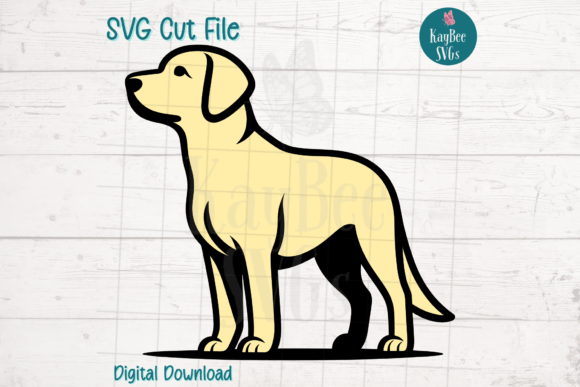 Yellow Lab Labrador Dog SVG: Graphics for Crafts & Branding